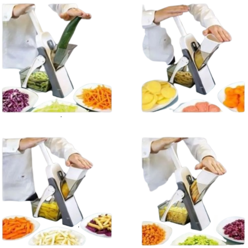 5 EM 1 CORTADOR de Legumes Multifuncional -  (Cores Sortidas