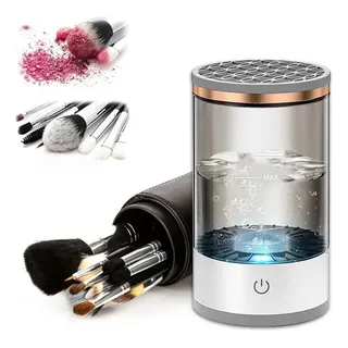 Lavador Limpador De Pinceis Maquiagem Automático Elétrico Bivolt - (Cores Sortidas)