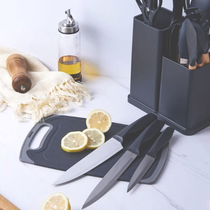 Conjunto de Utensílios de Cozinha Completo - 19 Peças