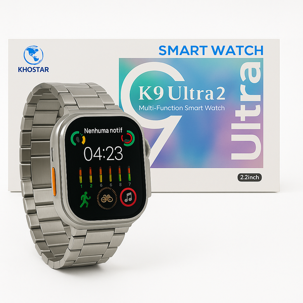 Relógio Smartwatch K9 Ultra 2 Séries 9 Ultra Com 2 Pulseiras