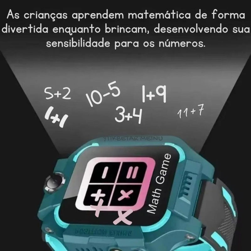 Relógio Digital SmartWatch Infantil Com Rastreador GPS Chip e Câmera