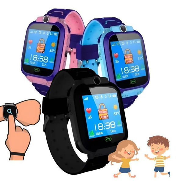 Relógio Digital SmartWatch Infantil Com Rastreador GPS Chip e Câmera