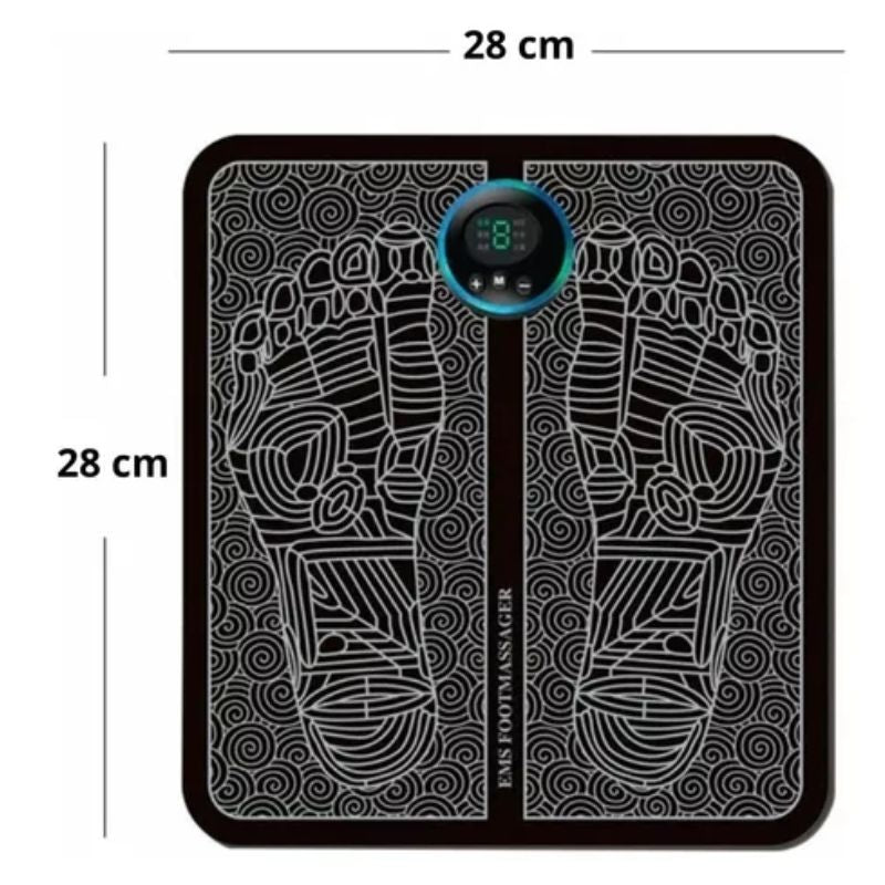 KIT MASSAGEM - Tapete e Massageador Elétrico - Dor nos Pés e Musculares